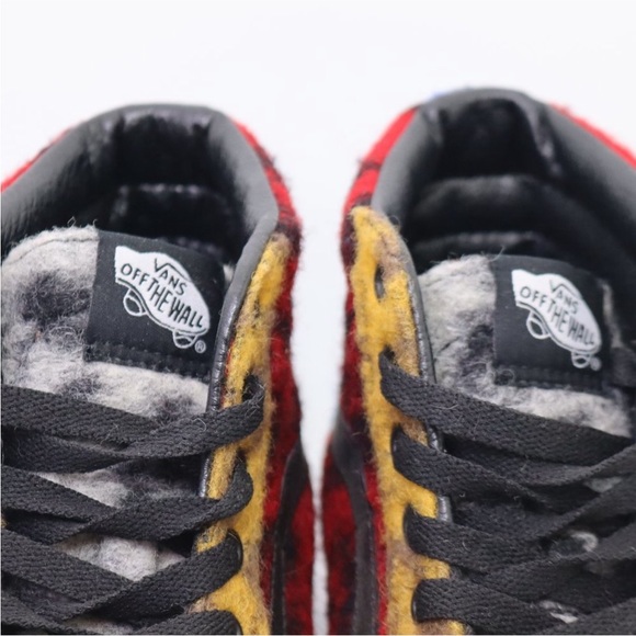 VANS Colorful SK8-HI Platform Fuzzy Leopard Sneakers men 8 women’s 9.5 high top - Picture 3 of 11